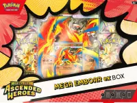 Ilustracja Pokemon TCG: Mega Evolution - Ascended Heroes - Mega Emboar ex Box